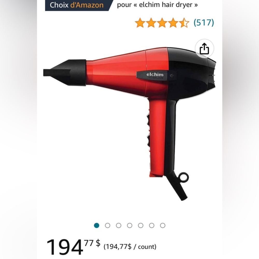 Elchim hair dryer